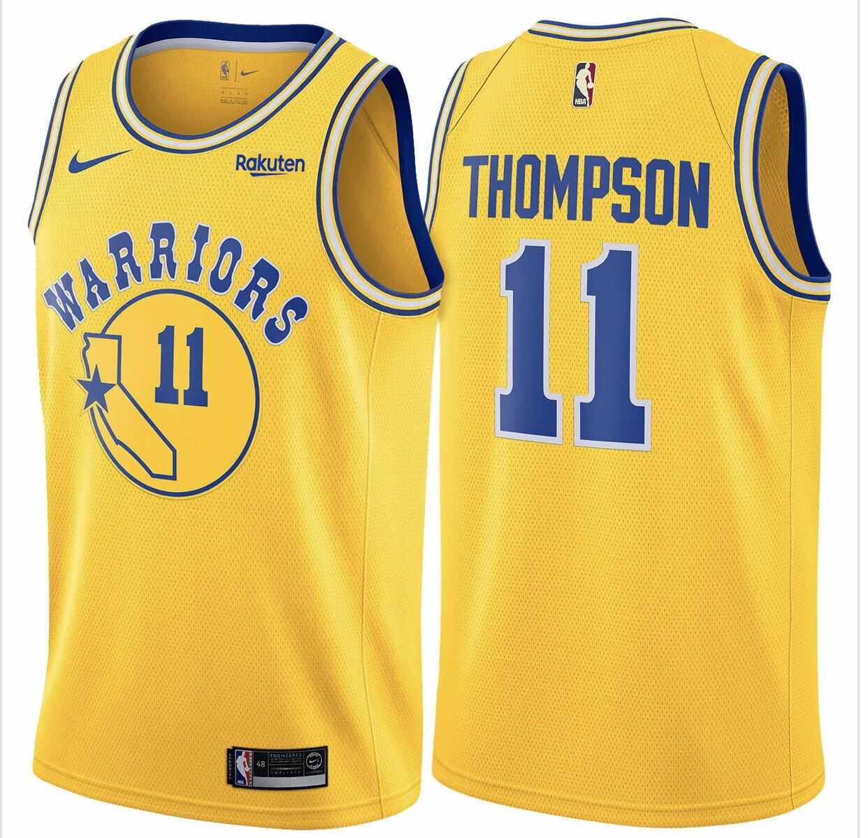 Warriors 11 Klay Thompson Yellow Throwback Nike Swingman Jersey Dzhi,We sell and wholesale Warriors 11 Klay Thompson Yellow Throwback Nike Swingman Jersey Dzhi on line form chian!